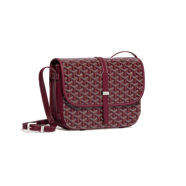 Goyard Belvedere MM Bag Burgundy