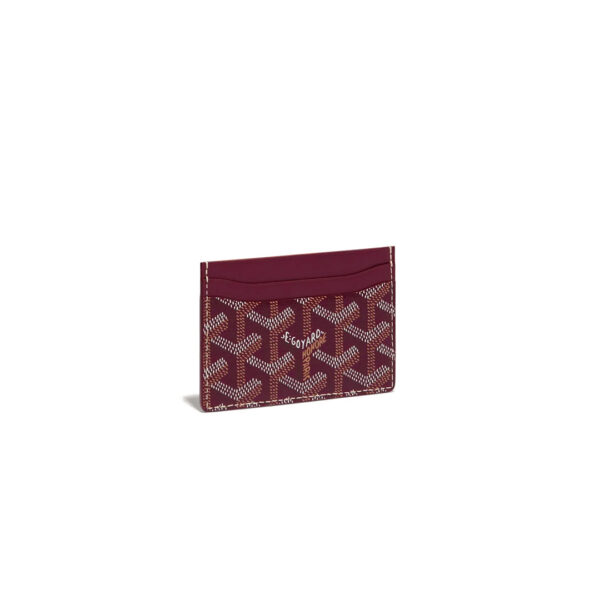 Goyard Saint-Sulpice Card Wallet Burgundy