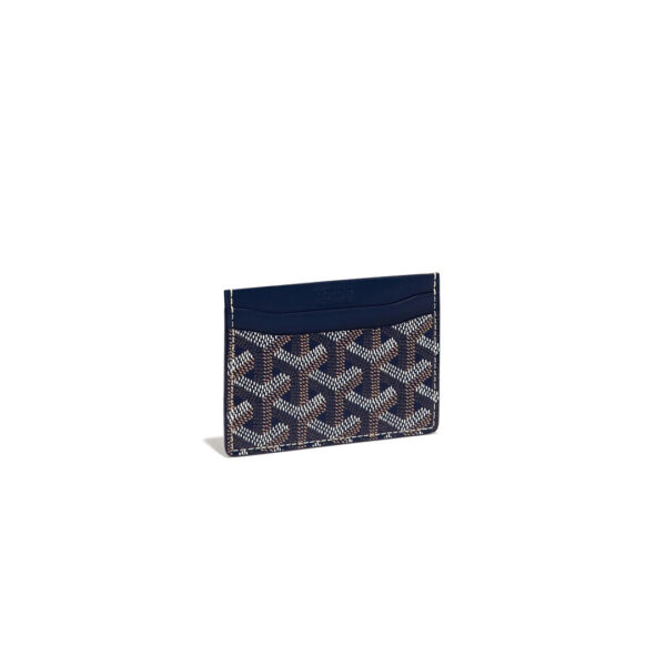Goyard Saint-Sulpice Card Wallet Navy Blue