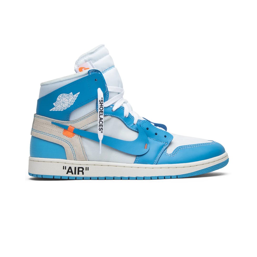 Фото 1: Air Jordan — Off-White x Air Jordan 1 Retro High OG UNC — доступно в POGO Фото 1: Air Jordan — Off-White x Air Jordan 1 Retro High OG UNC — доставка рідкісних товарів з-за кордону