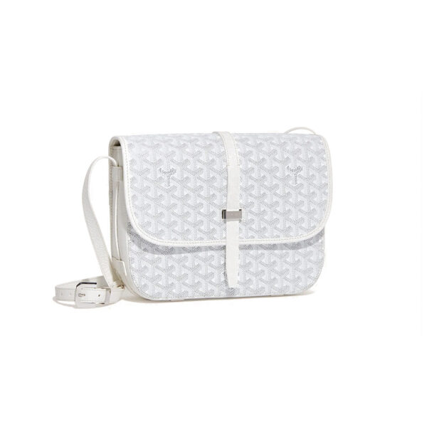 Goyard Belvedere MM Bag White