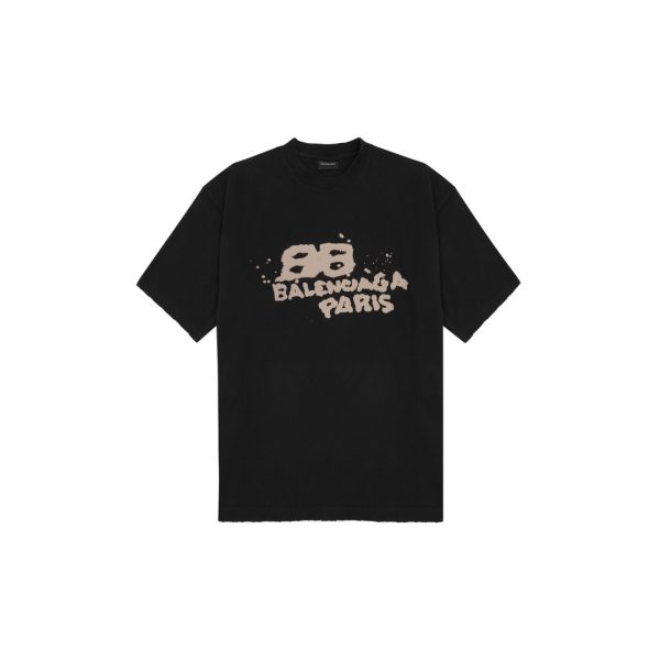 Balenciaga Dirty Paris Printed T-shirt