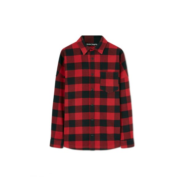 Palm Angels Classic Logo Overshirt Red