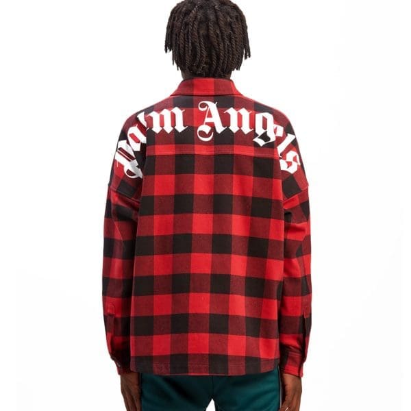 Palm Angels Classic Logo Overshirt Red