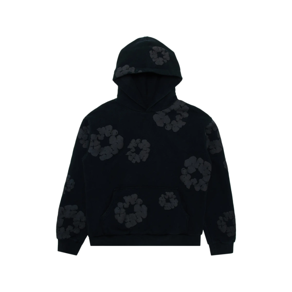 Denim Tears Cotton Wreath Hooded Sweatshirt Black Monochrome