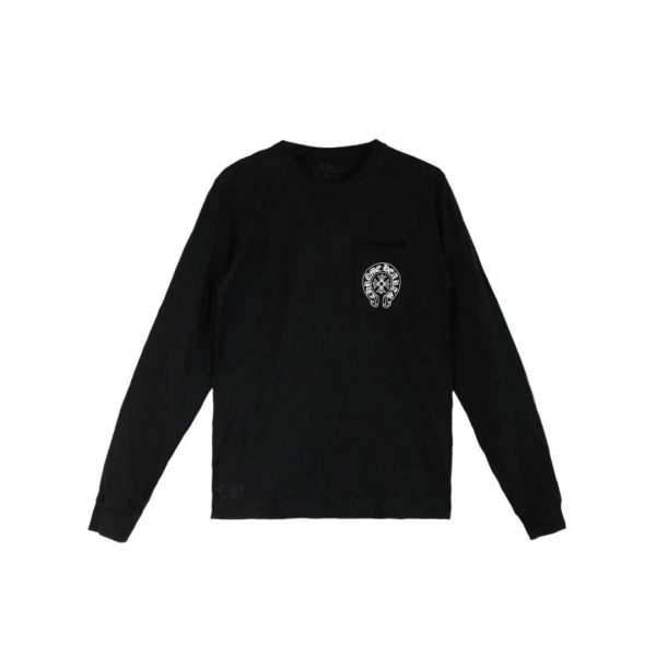 Chrome Hearts Los Angeles Exclusive Horseshoe Logo Long Sleeve T-shirt