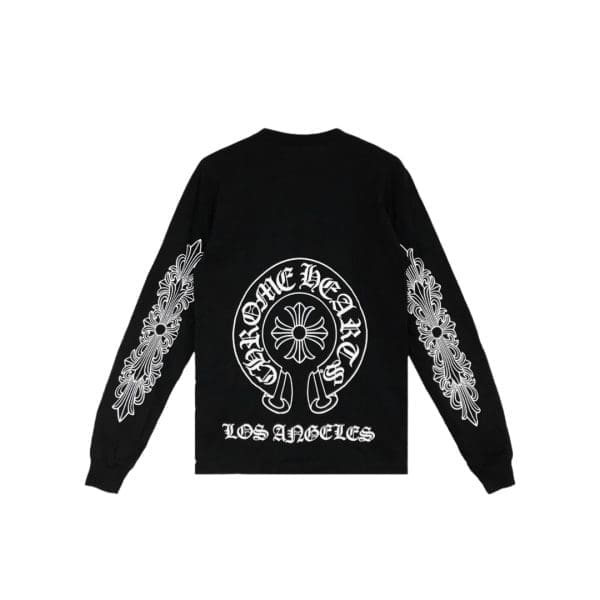 Chrome Hearts Los Angeles Exclusive Horseshoe Logo Long Sleeve T-shirt
