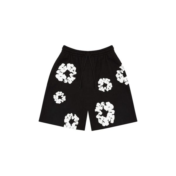 Denim Tears The Cotton Wreath Shorts Black
