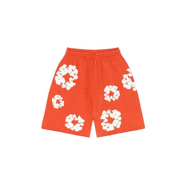 Denim Tears The Cotton Wreath Shorts Orange