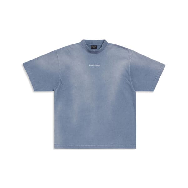 Balenciaga Back T-shirt Medium Fit in Blue