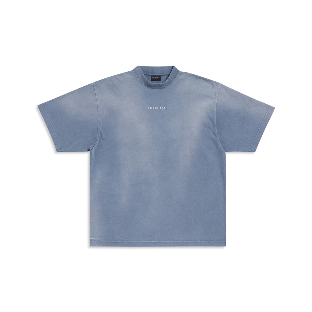 Balenciaga Back T-shirt Medium Fit in Blue