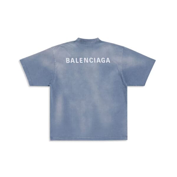 Balenciaga Back T-shirt Medium Fit in Blue