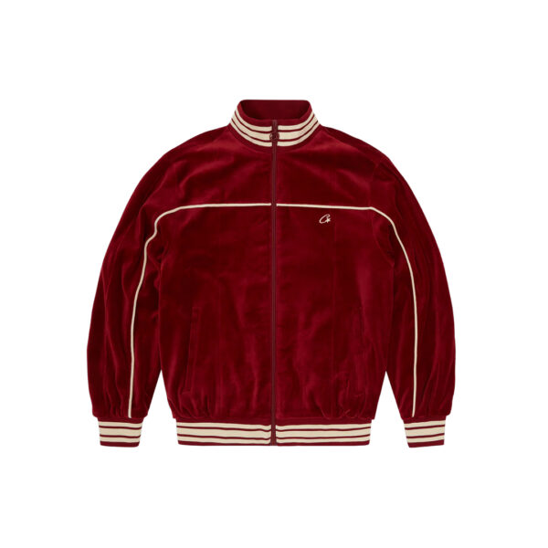 Corteiz Vvs Uptown Jacket Burgundy