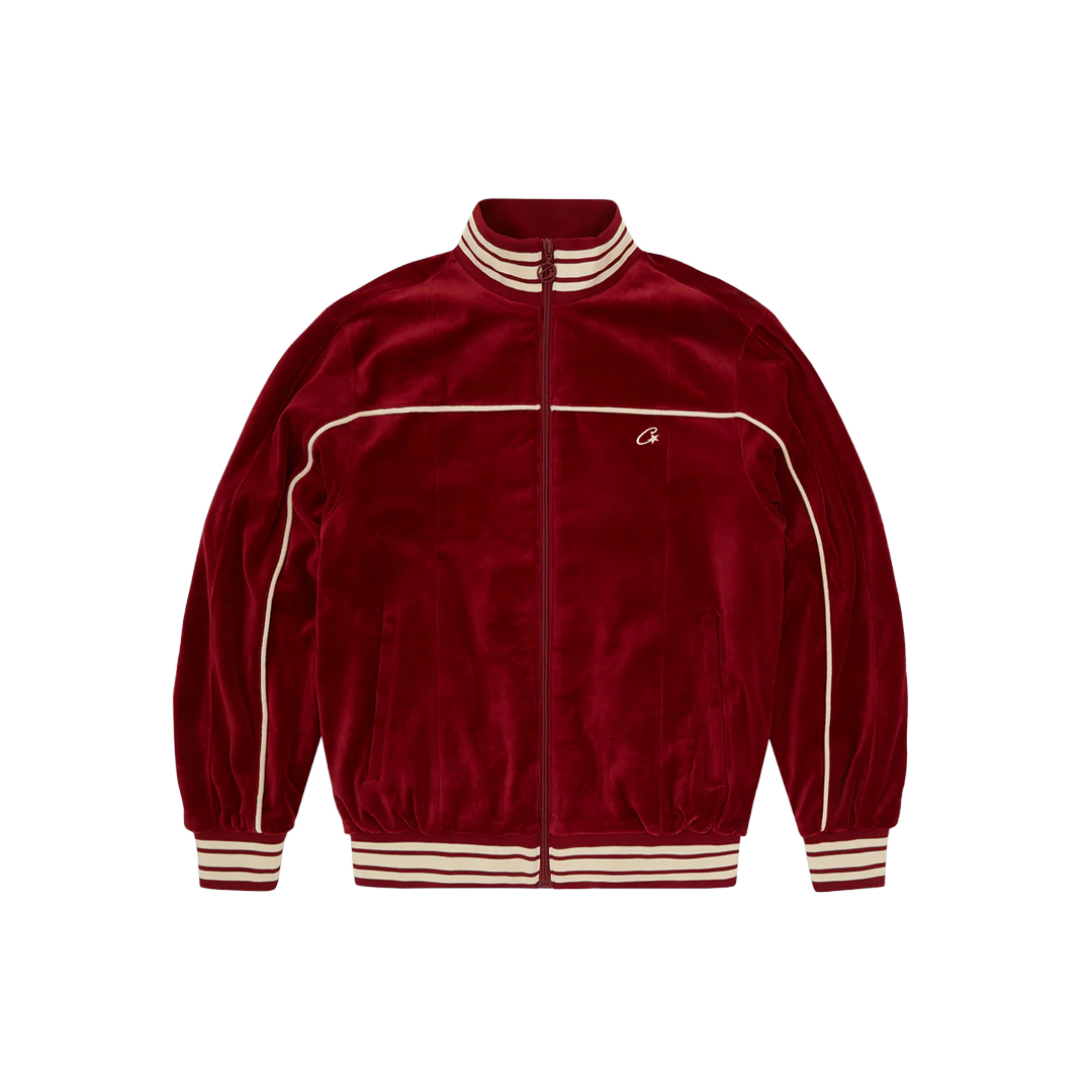 Corteiz Vvs Uptown Jacket Burgundy