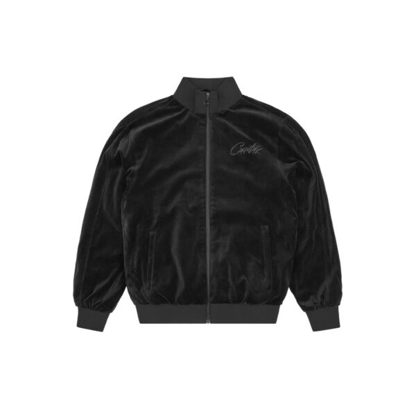Corteiz Vvs Velour Jacket Black