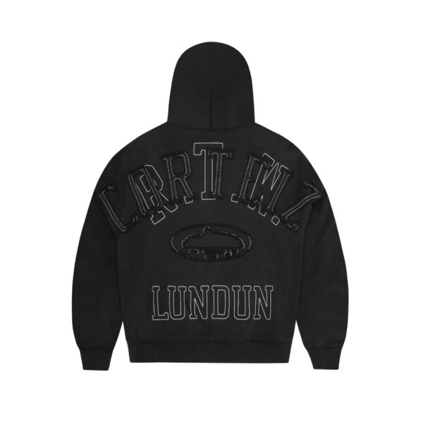Corteiz Lundun Stitch Zip Hoodie Black