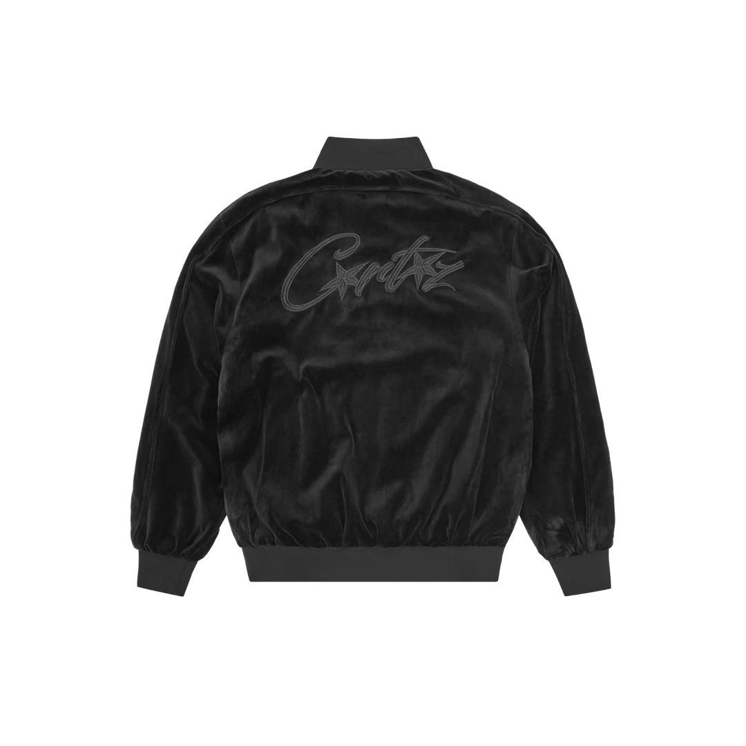 Corteiz Vvs Velour Jacket Black