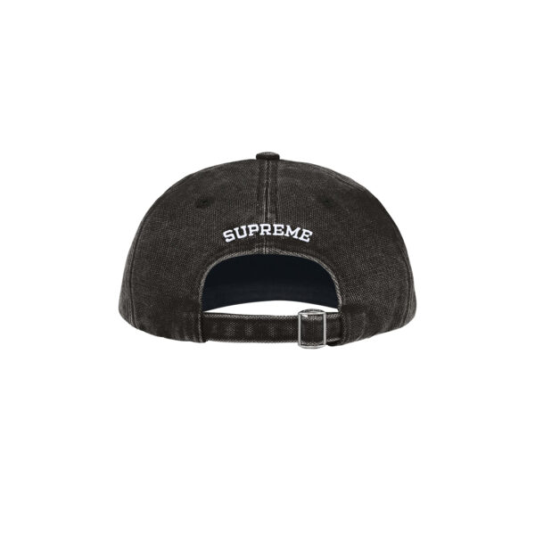 Supreme Canvas S Logo 6-Panel Black