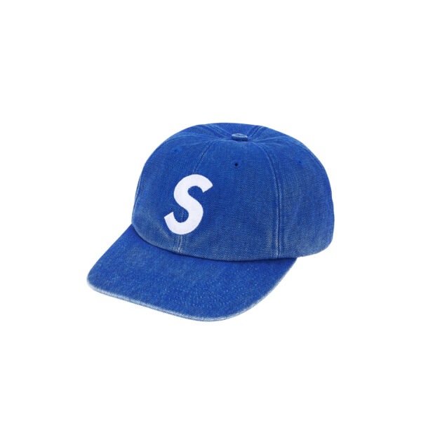 Supreme Canvas S Logo 6-Panel Blue