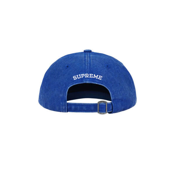 Supreme Canvas S Logo 6-Panel Blue