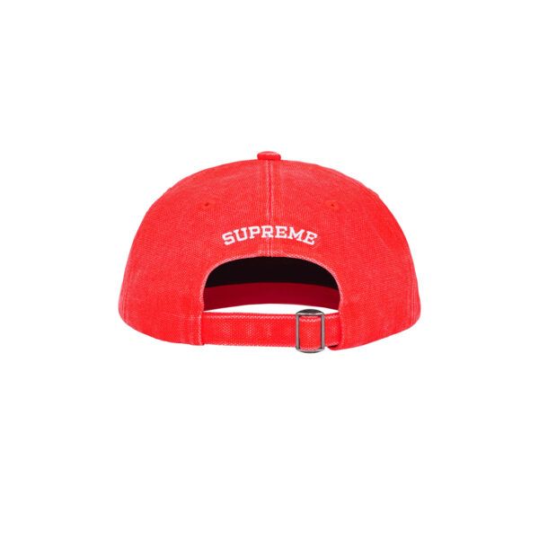 Supreme Canvas S Logo 6-Panel Red
