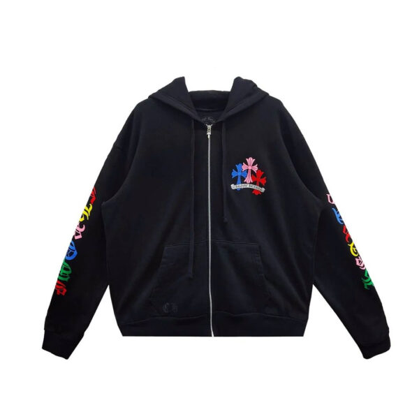 Chrome Hearts Multi-Color Zip Up Hoodie
