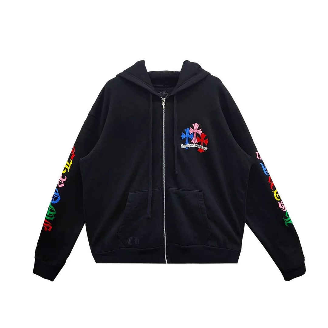 Chrome Hearts Multi-Color Zip Up Hoodie
