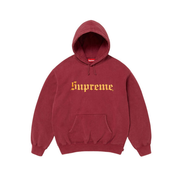 Supreme Washed Old English Hooded Sweatshirt
