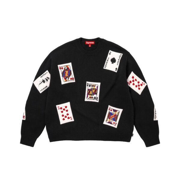 Supreme Beaded Cards Sweater