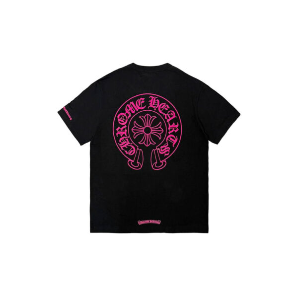 Chrome Hearts Pink Horseshoe T-Shirt