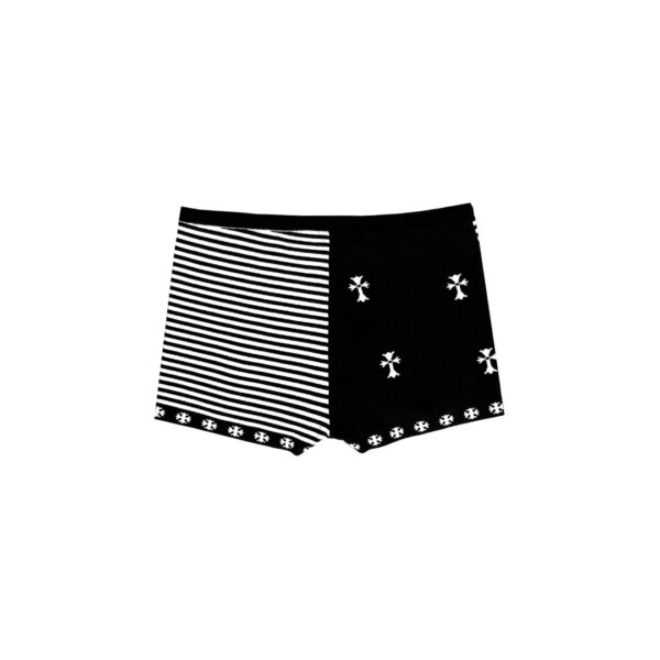 Chrome Hearts Split Black White Shorts