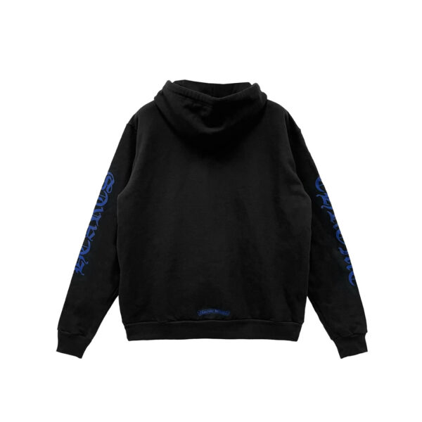 Chrome Hearts Синий Худи с Вертикальным Логотипом