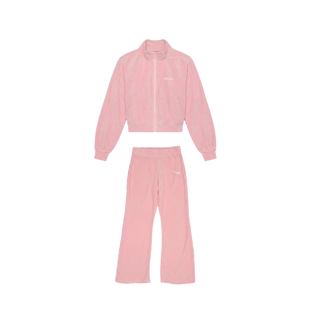Travis Scott Cactus Jack x Nike Womens Pink Velour Set